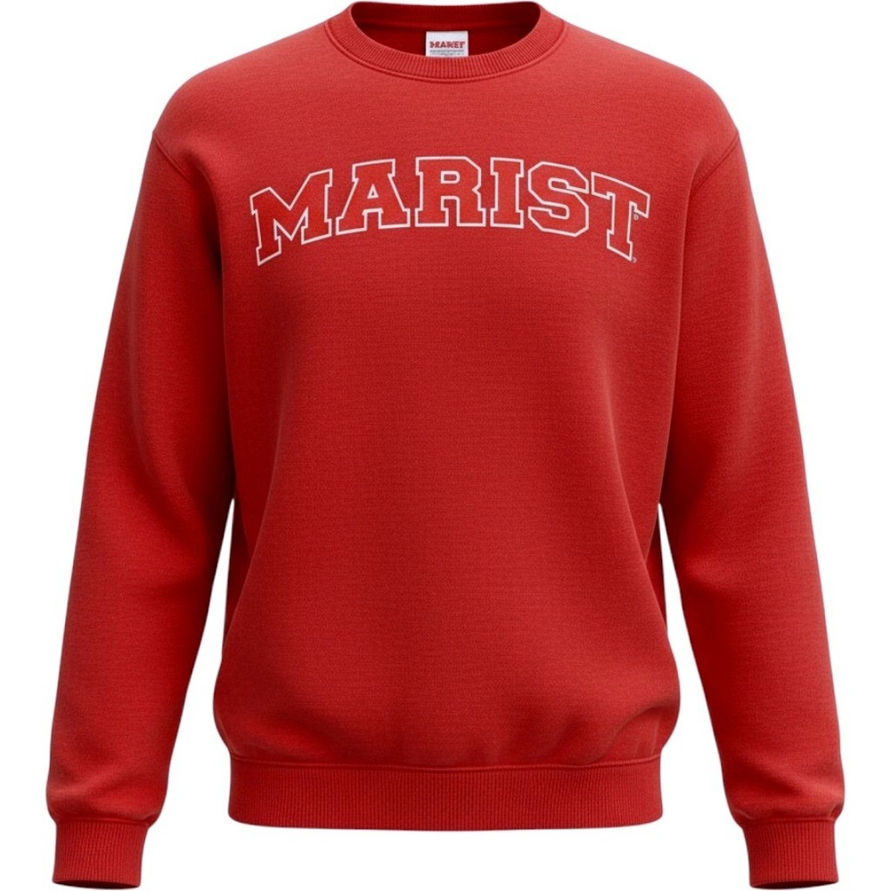 Fanatics Marist Red Foxes Collegiate Crewneck Sweatshirt Mens Medium Red NEW